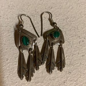 Sterling silver Native American earrings 🪶